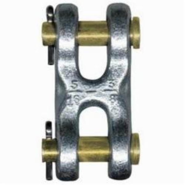 Cm Double Clevis Mid Link, 11300 Lb Load, Steel, Zinc Plated M608